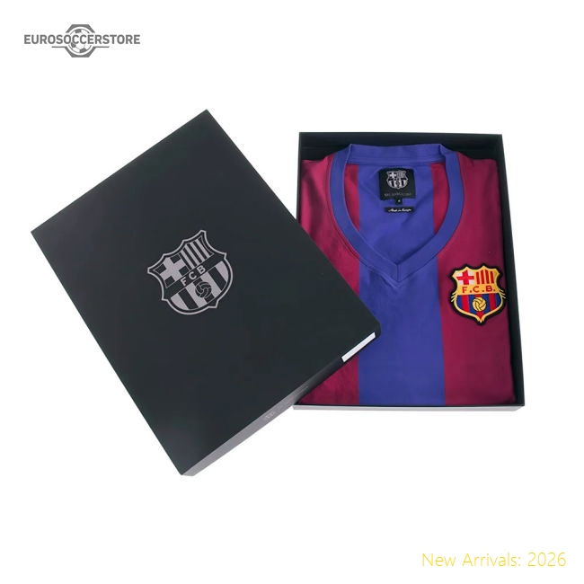 FC Barcelona 1976 - 77 Womens Retro Football Shirt-Football Jersey Hub