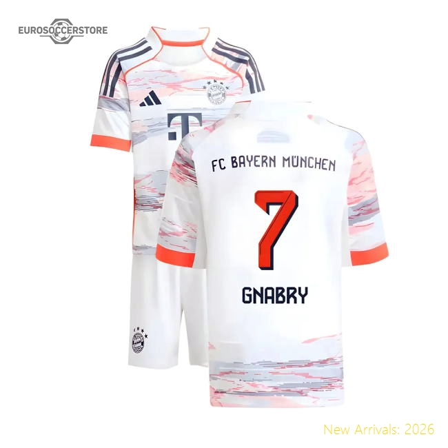 2025-2026 Bayern Munich Away Mini Kit (Gnabry 7)-Football Jersey Hub