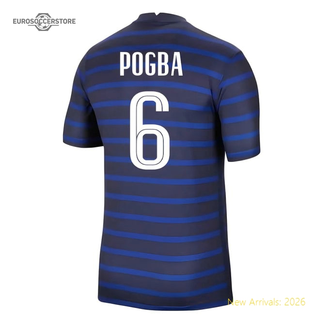 2020-2021 France Home Nike Football Shirt (POGBA 6)-Football Jersey Hub