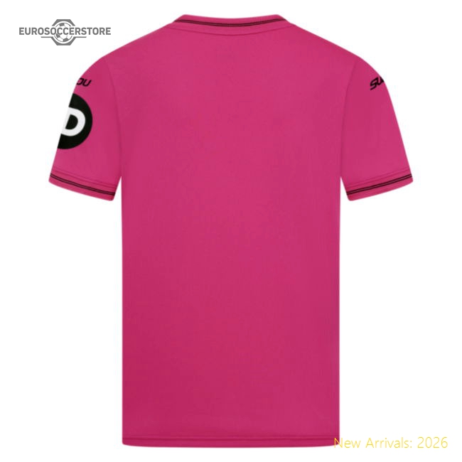 2025-2026 Wolves Goalkeeper Away Shirt (Pink) - Kids-Football Jersey Hub