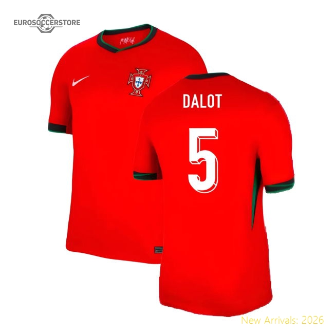 2024-2025 Portugal Home Shirt (Dalot 5)-Football Jersey Hub