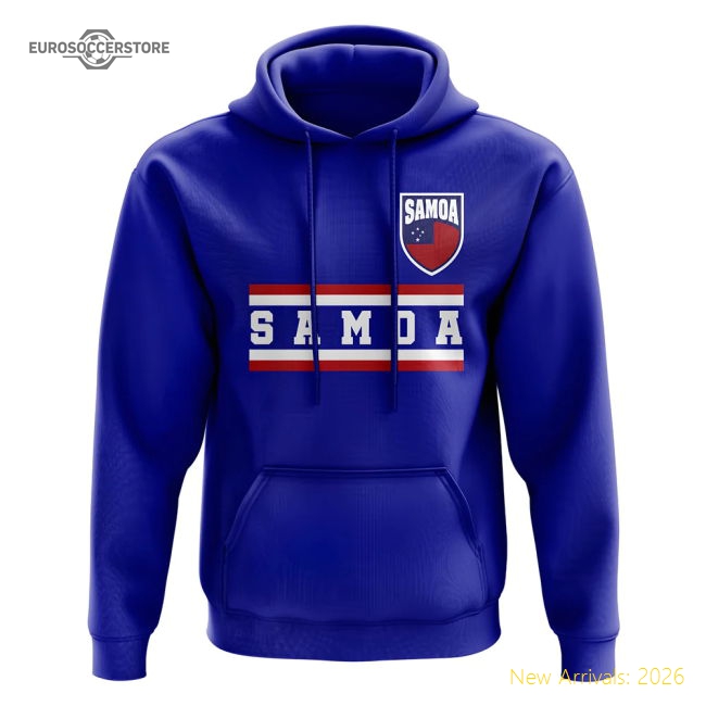 Samoa Core Football Country Hoody (Royal)-Football Jersey Hub