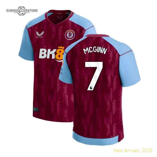 2023-2024 Aston Villa Home Shirt (McGinn 7)-Football Jersey Hub