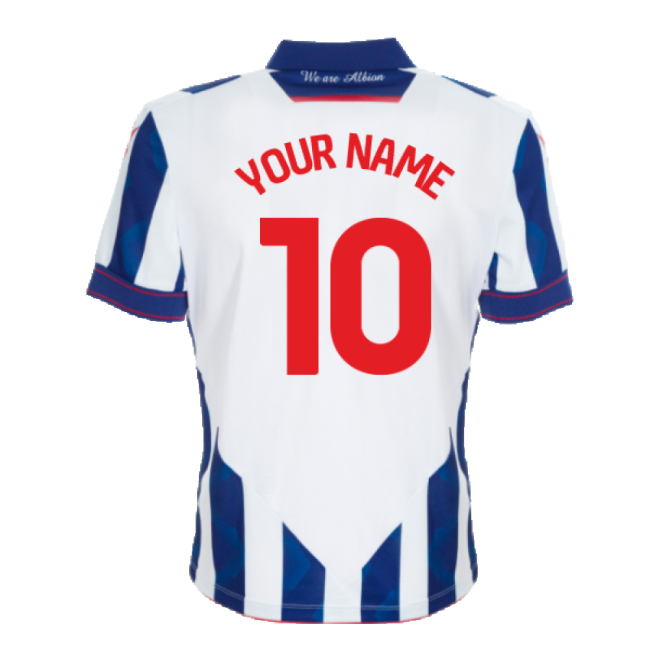2024-2025 West Brom WBA Home Shirt (Your Name)-Football Jersey Hub
