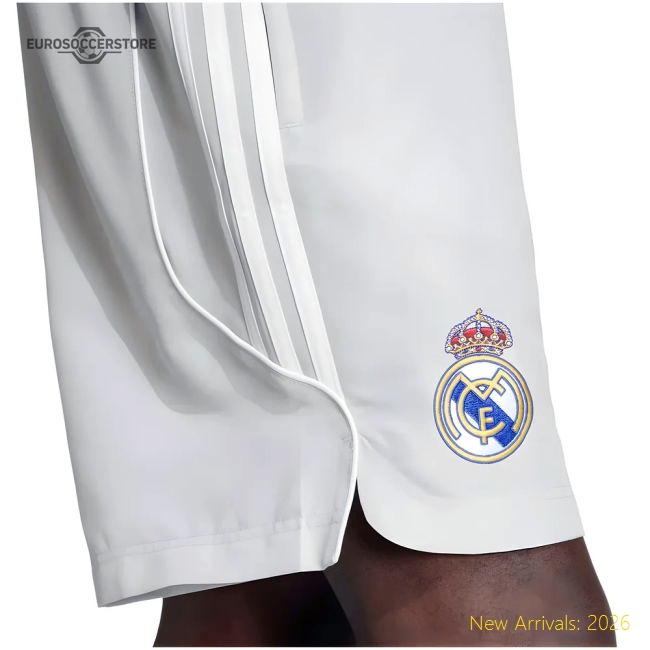 2025-2026 Real Madrid UBP Shorts (White)-Football Jersey Hub