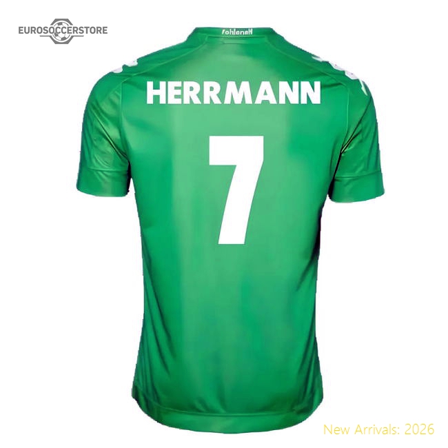Borussia Monchengladbach 2016-18 Away Shirt ((Very Good) XL) (Herrmann 7)-Football Jersey Hub