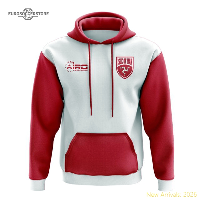 Isle Of Man Concept Country Football Hoody (White)-Football Jersey Hub