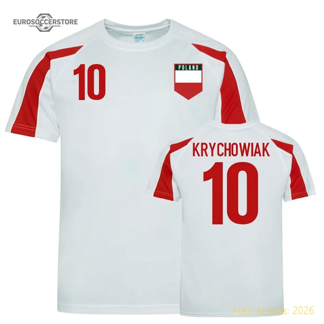 Poland Sports Training Jerseys (Krychowiak 10)-Football Jersey Hub