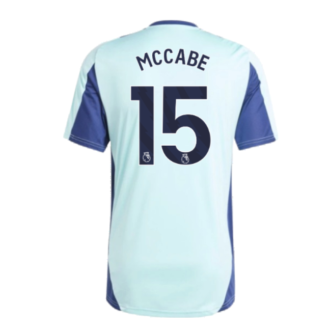 2024-2025 Arsenal Training Jersey (Clear Aqua) (McCabe 15)-Football Jersey Hub