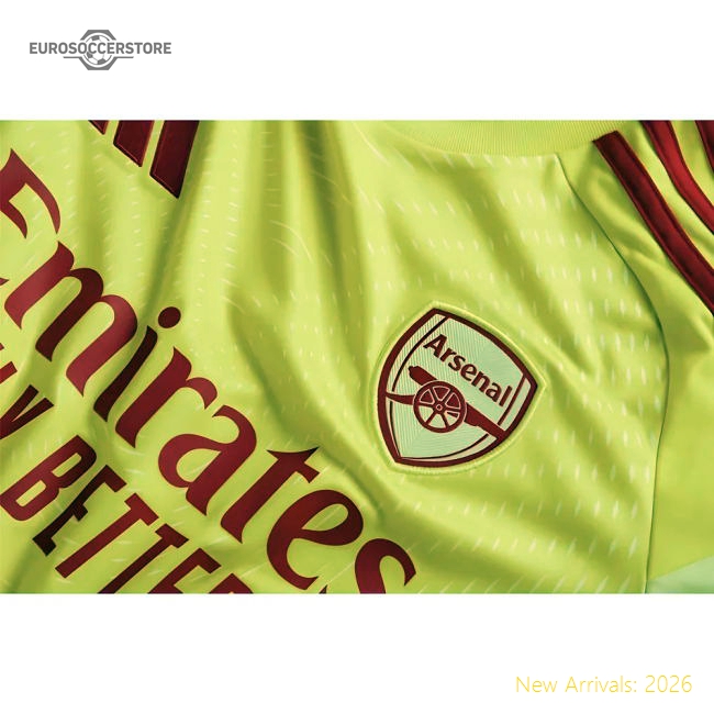 2025-2026 Arsenal Home Goalkeeper Shirt (Yellow) - Kids-Football Jersey Hub