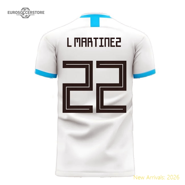 Argentina 2025-2026 Home Concept Football Kit (Libero) (L MARTINEZ 22)-Football Jersey Hub