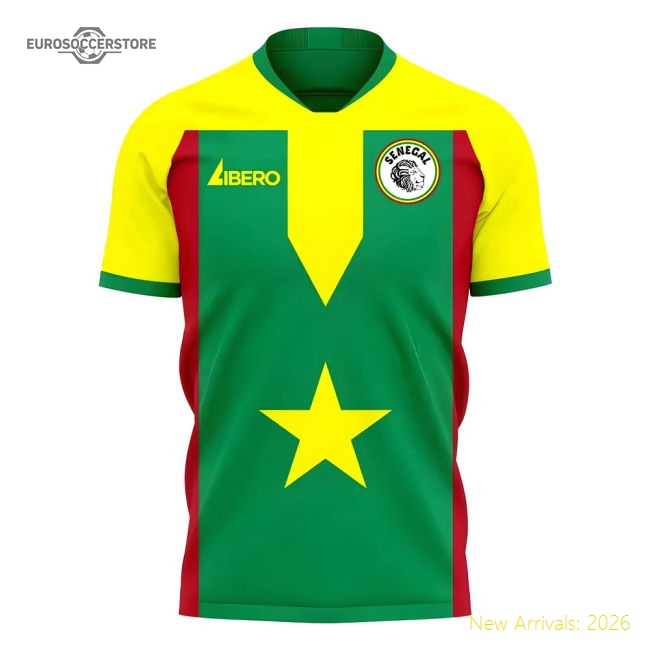 Senegal 2025-2026 Home Concept Football Kit (Libero) - Baby-Football Jersey Hub