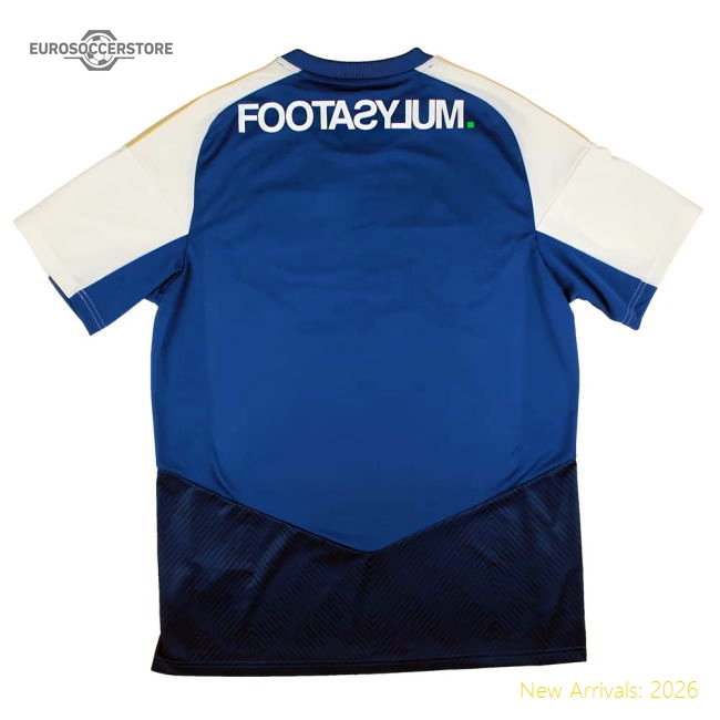 Exeter 2025-2026 Away Shirt Fan Supporter Apparel Blue Adults-Football Jersey Hub
