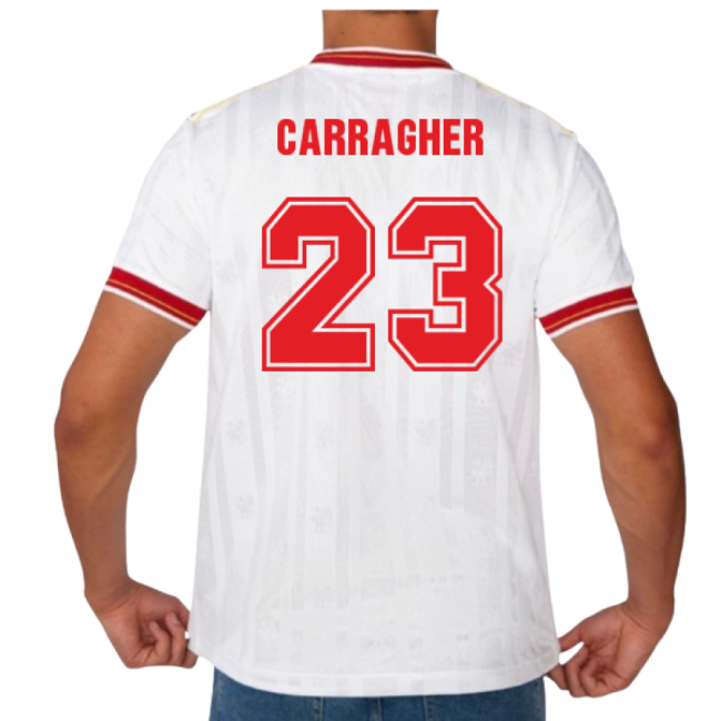 1986 Liverpool Away Crown Paints Retro Shirt (CARRAGHER 23)-Football Jersey Hub
