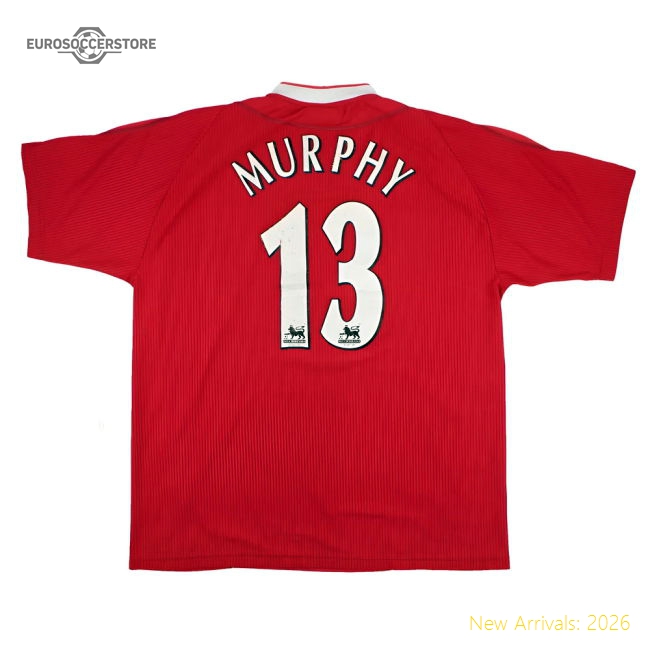 Liverpool 2002-04 Home Shirt (L) Murphy #13 (Good)-Football Jersey Hub