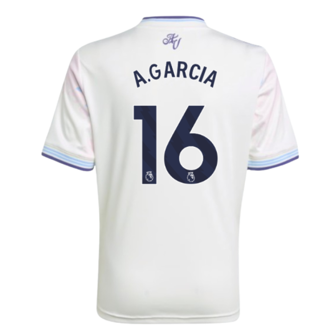 2025-2026 Aston Villa Third Shirt - Kids (A.Garcia 16)-Football Jersey Hub