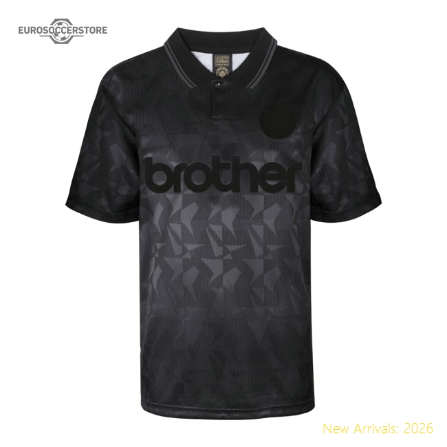 Man City 1990 Blackout Retro Shirt-Football Jersey Hub