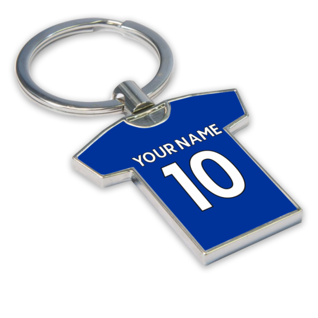 Personalised Chelsea Key Ring-Football Jersey Hub