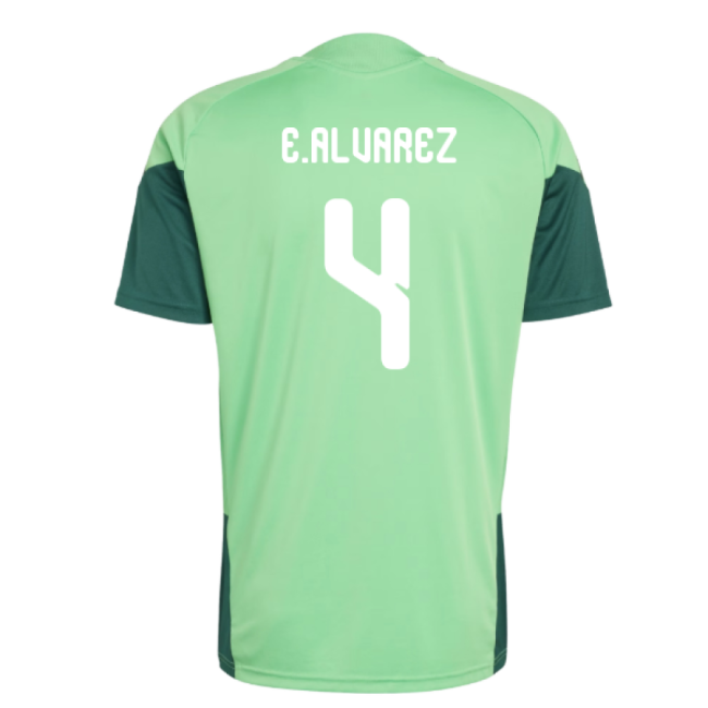 2026-2027 Mexico Training Jersey (Semi Flash Green) (E.Alvarez 4)-Football Jersey Hub