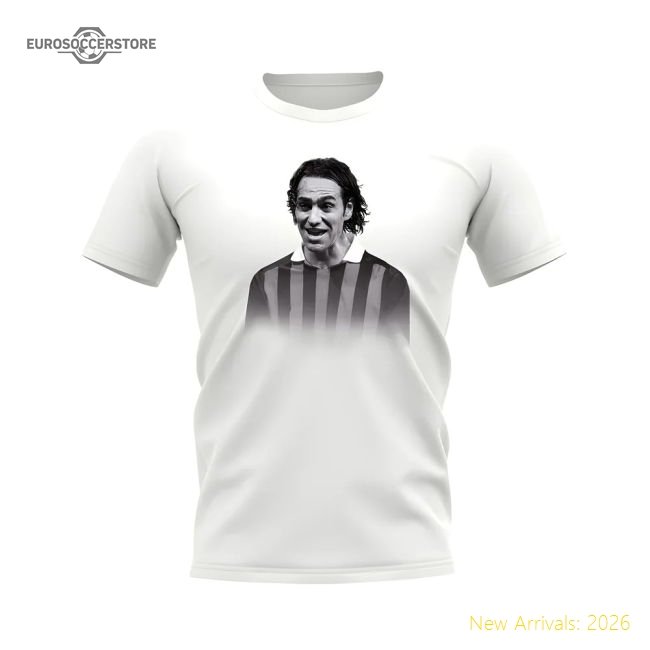 Alessandro Nesta AC Milan Legend T-Shirt (White)-Football Jersey Hub