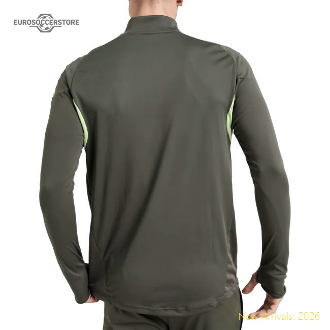 2025-2026 Real Madrid Training Top (Utility Green)-Football Jersey Hub