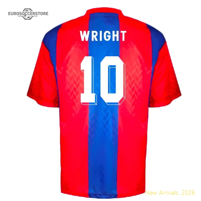 Crystal Palace 1991 ZDS Cup Final Shirt (Wright 10)-Football Jersey Hub