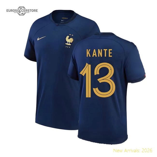 2022-2023 France Home Shirt (KANTE 13)-Football Jersey Hub
