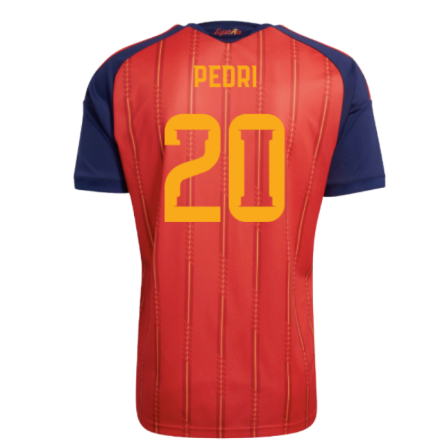 2026-2027 Spain Home Shirt (Pedri 20)-Football Jersey Hub