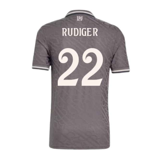 2024-2025 Real Madrid Authentic Third Shirt (Rudiger 22)-Football Jersey Hub