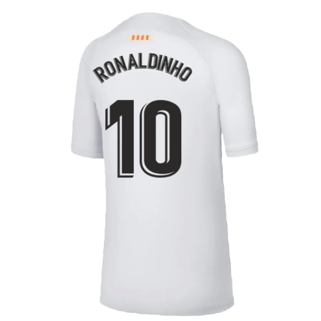 2022-2023 Barcelona Third Shirt (Kids) (RONALDINHO 10)-Football Jersey Hub