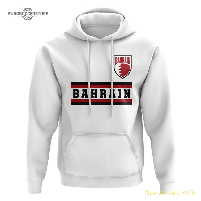 Bahrain Core Football Country Hoody (White)-Football Jersey Hub