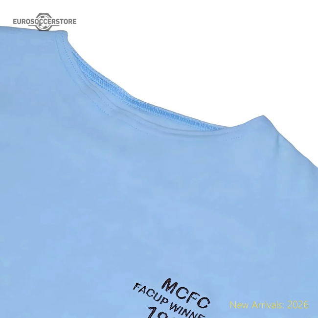 Manchester City 1904 FA Cup Winners Retro Football Shirt-Football Jersey Hub