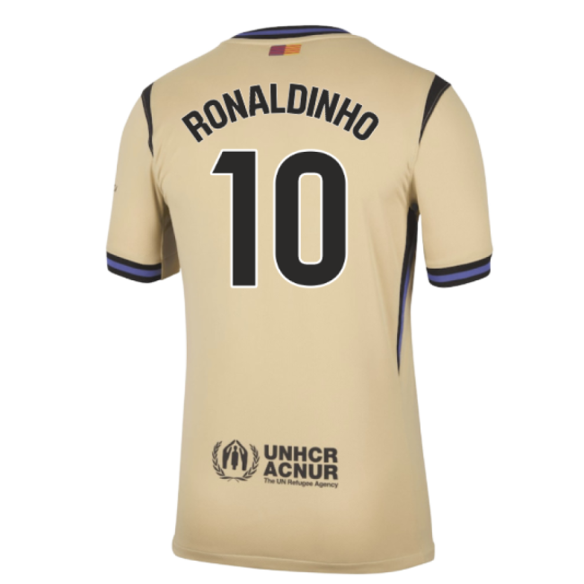 2025-2026 Barcelona Away Shirt (Ronaldinho 10)-Football Jersey Hub