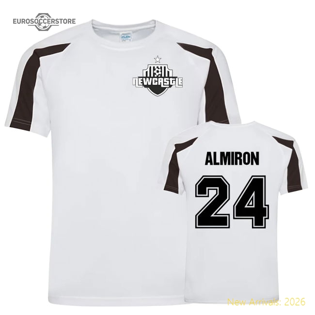 Miguel Almiron Newcastle Sports Training Jersey (White-Football Jersey Hub
