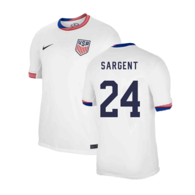 2024-2025 United States USA Home Shirt (SARGENT 24)-Football Jersey Hub