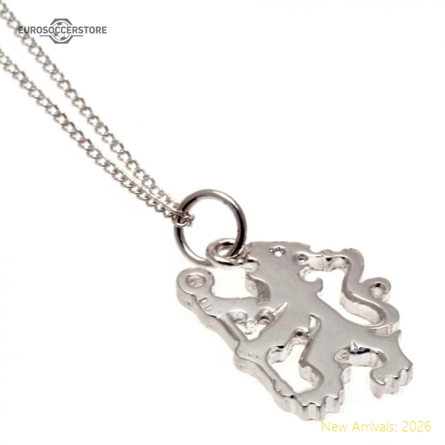 Chelsea FC Sterling Silver Pendant & Chain LN-Football Jersey Hub