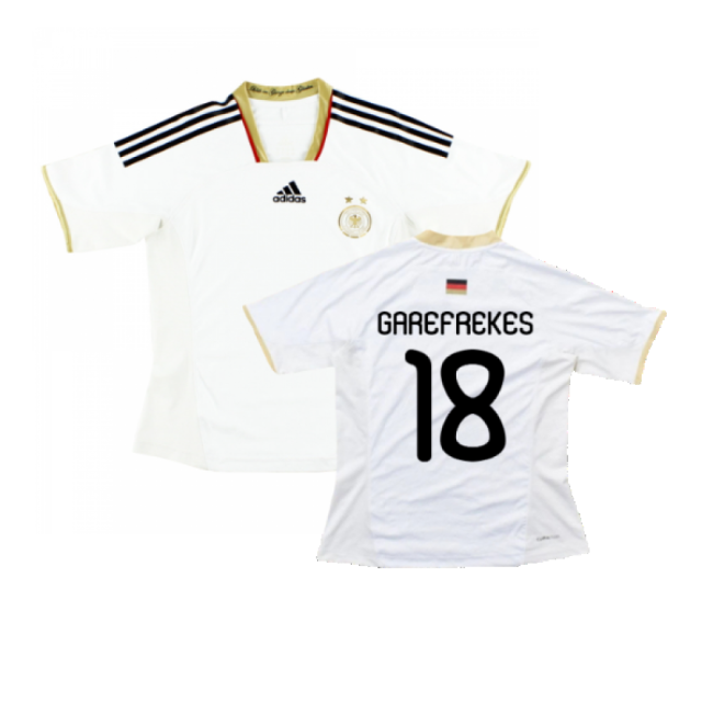 Germany 2011-12 Women\'s Home Shirt ((Good) L) (Garefrekes 18)-Football Jersey Hub