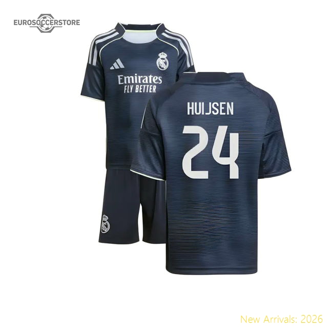 2025-2026 Real Madrid Away Mini Kit (Huijsen 24)-Football Jersey Hub