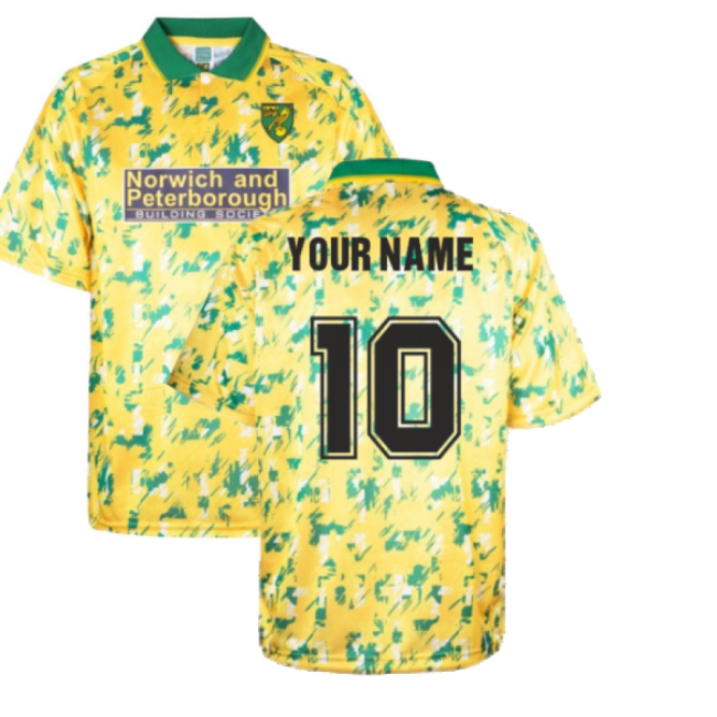 Norwich City 1993 Home Retro Shirt (Your Name)-Football Jersey Hub