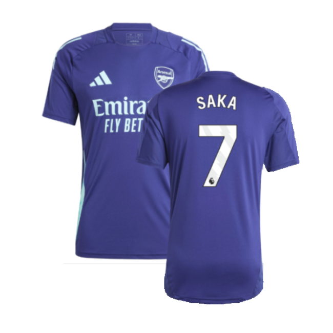 2024-2025 Arsenal Training Jersey (Night Sky) (Saka 7)-Football Jersey Hub