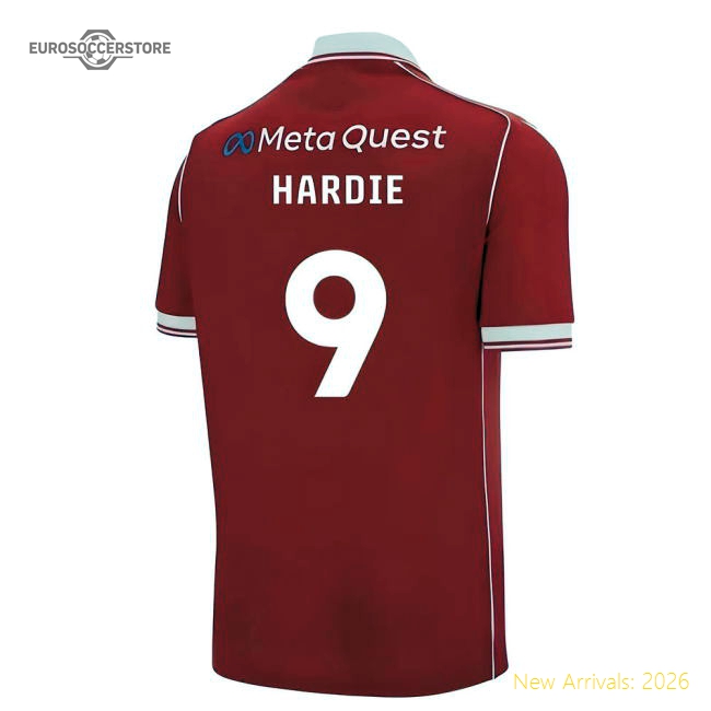 2025-2026 Wrexham Home Shirt (Hardie 9)-Football Jersey Hub