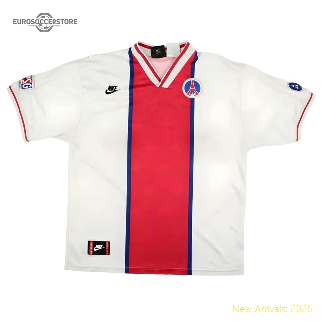 PSG 1995-96 Away Shirt (Sponsorless) (L) (Very Good)-Football Jersey Hub