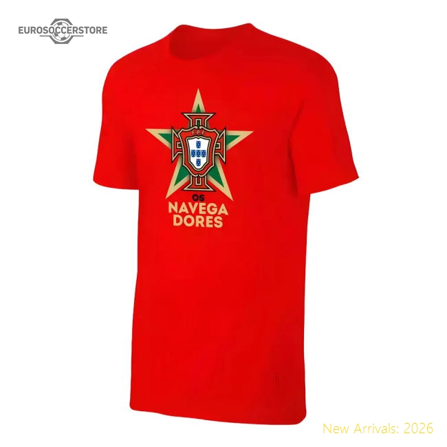 Portugal EU2020 OS NAVEGADORES t-shirt RONALDO, red-Football Jersey Hub