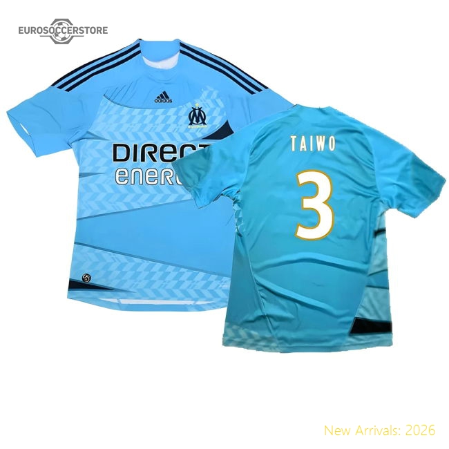 Marseille 2009-10 Away Shirt ((Excellent) M) (Taiwo 3)-Football Jersey Hub