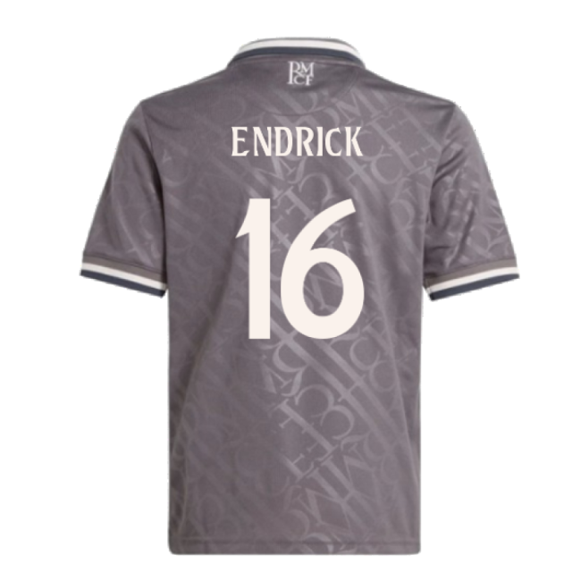 2024-2025 Real Madrid Third Shirt (Kids) (Endrick 16)-Football Jersey Hub