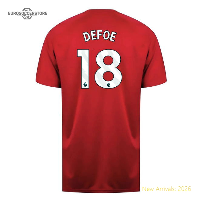 Sunderland Poly T-Shirt (Red) (Defoe 18)-Football Jersey Hub