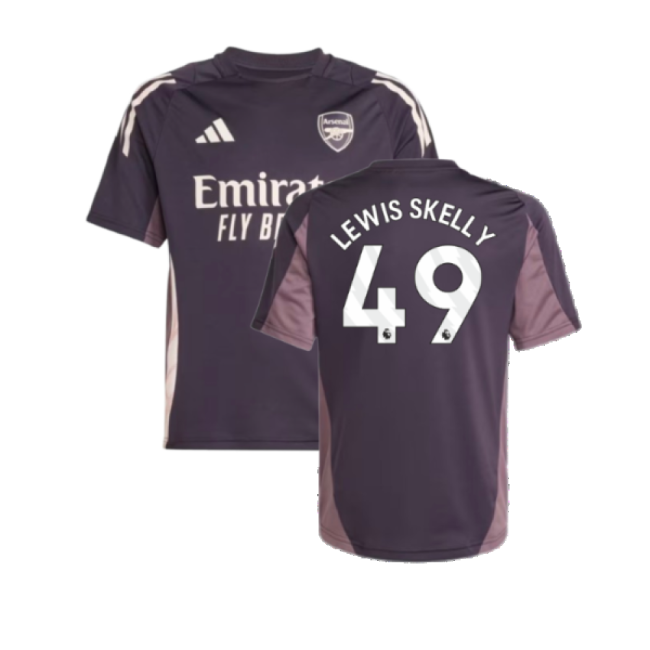 2024-2025 Arsenal Training Jersey (Aurora Black) - Kids (Lewis Skelly 49)-Football Jersey Hub