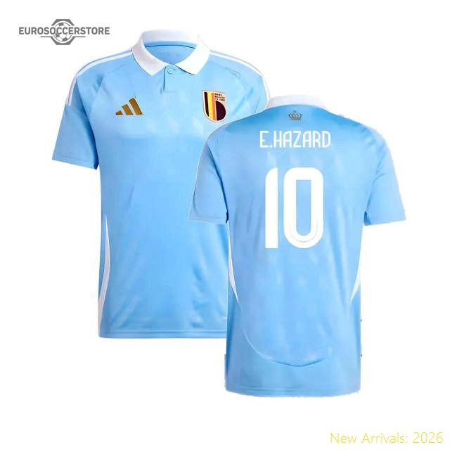 2024-2025 Belgium Away Shirt (E.Hazard 10)-Football Jersey Hub