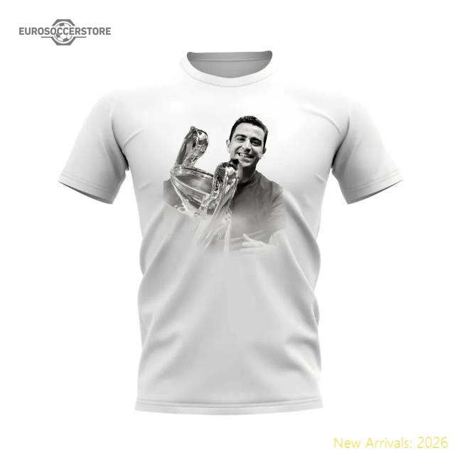 Xavi Barcelona Legend T-Shirt (White)-Football Jersey Hub
