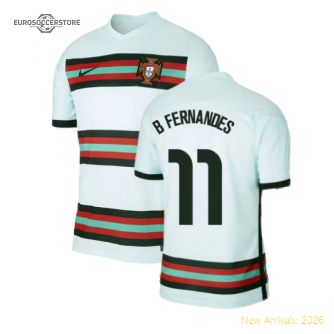 2020-2021 Portugal Away Nike Football Shirt (B Fernandes 11)-Football Jersey Hub